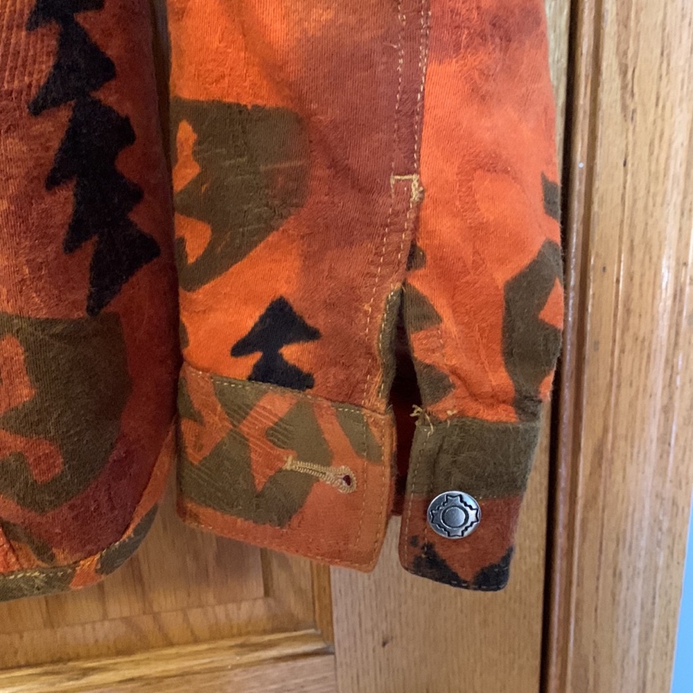 Chico’s Size 1 Jacket Orange Multicolored - Picture 4 of 7